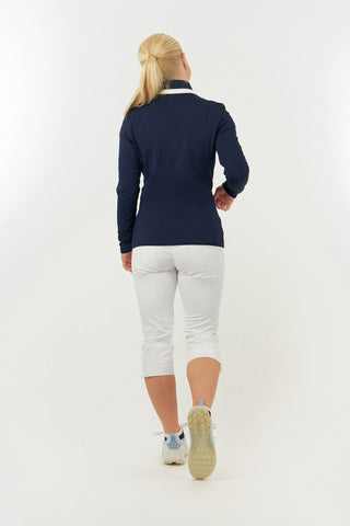 Mist2 Ladies Golf Full Zipped Mid Layer - Navy