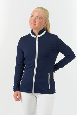 Mist2 Ladies Golf Full Zipped Mid Layer - Navy