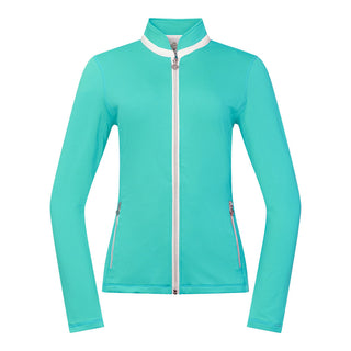 Mist Ladies Golf Full Zip Mid Layer - Ocean Blue