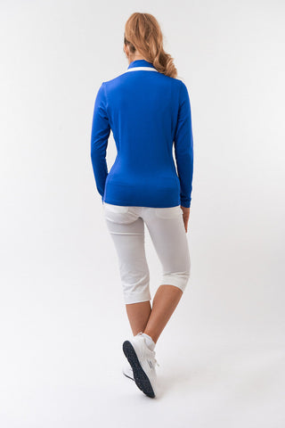 Mist Ladies Golf Full Zipped Mid Layer - Royal Blue