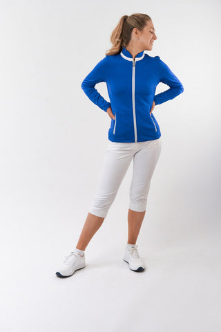 Mist Ladies Golf Full Zipped Mid Layer - Royal Blue