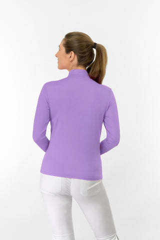 Lamprelle Tranquillity Quarter Zip Ladies Golf Top - Lilac