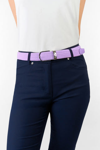 Pure Golf Ivy Webbing Belt - Lilac