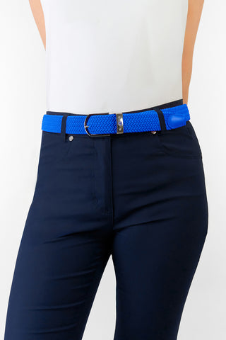 Pure Golf Ivy Webbing Belt - Royal Blue