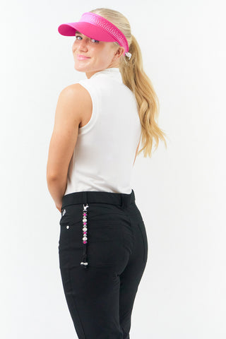 Beaded Crystal Golf Score Counter - Pink