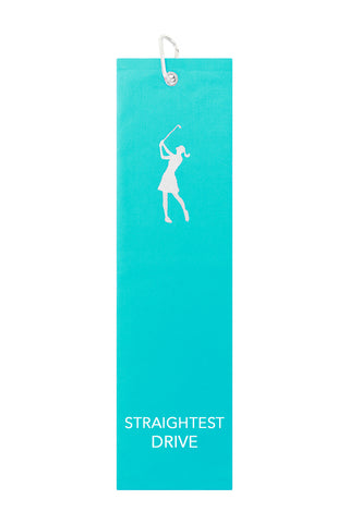 Straightest Drive Tri Fold Golf Towel Prize