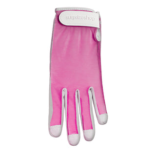 Cabretta Leather Tan Through Ladies Golf Glove - Pink