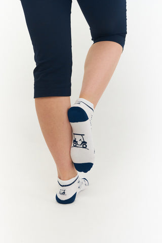 3 Pack Ladies Golf Socks- Navy