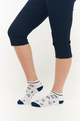 3 Pack Ladies Golf Socks- Navy