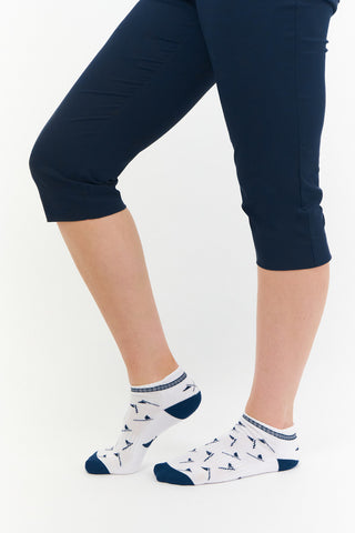 3 Pack Ladies Golf Socks- Navy