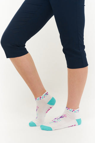 Pair Of Get Me To The 19th Ladies Golf Ankle Socks