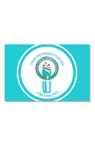 From the Women's Captain  Golf Ball Marker - Aqua