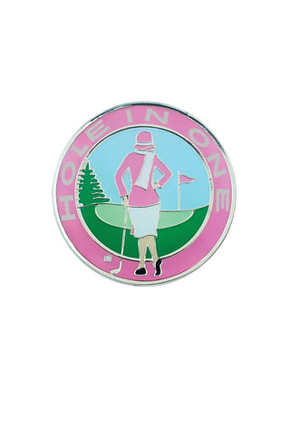 Pink Hole In One Ladies Golf Ball Marker