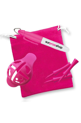 Tee Gift Ball Liner and Mini Marker Giveaway Set - Pink