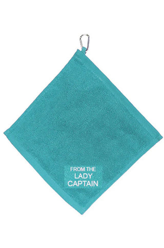 From The Lady Captain Towel With Clip - Aqua