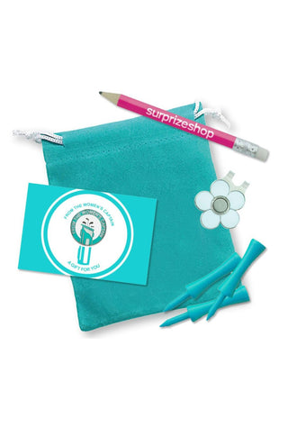 From the Women's Captain  Golf Ball Marker & Visor Clip Set - Aqua