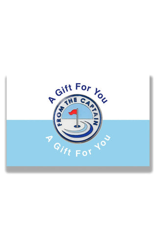 From The Captain Golf Ball Marker- Blue