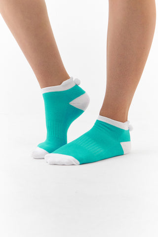 Surprizeshop 5 Pair Pack Of Ladies Pom Pom Golf Socks - Multi Coloured