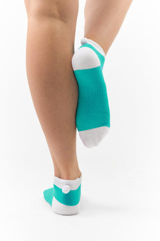 Surprizeshop 5 Pair Pack Of Ladies Pom Pom Golf Socks - Multi Coloured