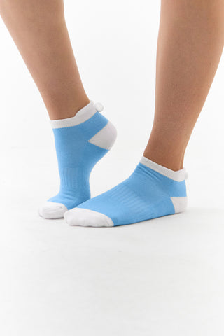 Surprizeshop 5 Pair Pack Of Ladies Pom Pom Golf Socks - Multi Coloured