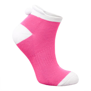 Surprizeshop 5 Pair Pack Of Ladies Pom Pom Golf Socks - Multi Coloured