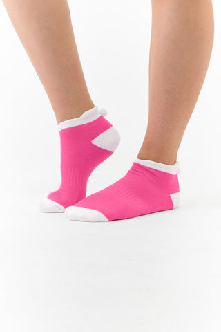 Surprizeshop 5 Pair Pack Of Ladies Pom Pom Golf Socks - Multi Coloured