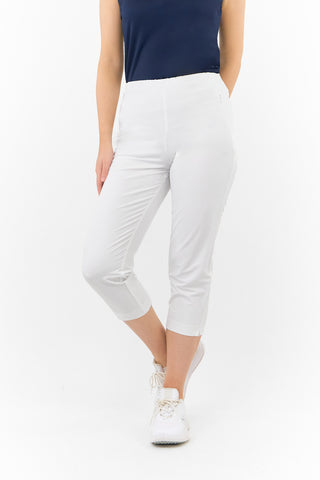 Tail Ladies Golf Allure Pull On Capri (83cm) - White