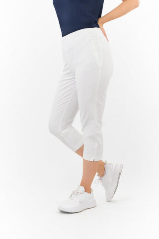 Tail Ladies Golf Allure Pull On Capri (83cm) - White