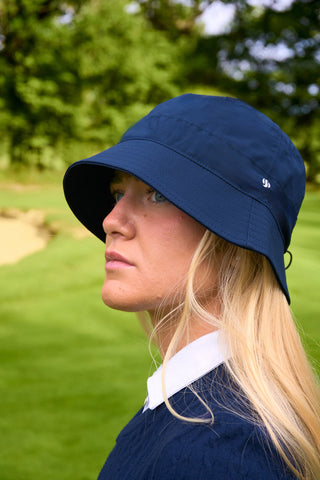 Waterproof Mesh Lined Bucket Hat - Navy