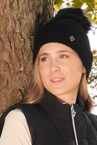 Pure Golf Waterproof Bobble Hat - Black