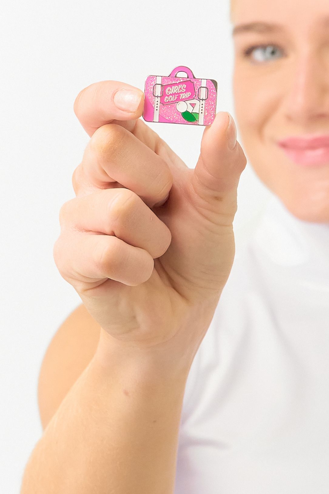 Surprizeshop Girls Golf Trip Golf Ball Marker and Visor Clip Set