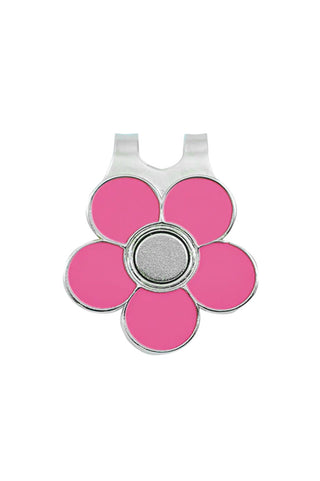 Ladies Golf Flower Visor Clip- Pink