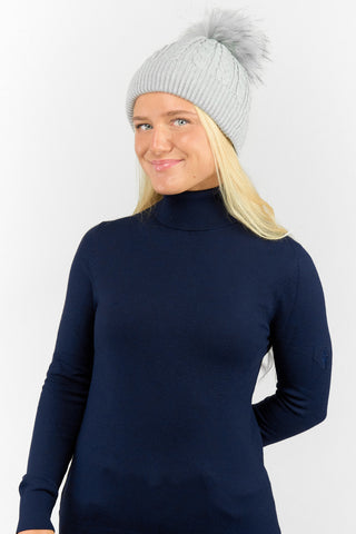 Surprizeshop Ladies Waterproof Bobble Ladies Golf Hat - Grey