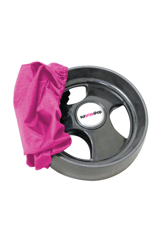 Golf Bag Wheel Covers - Pink