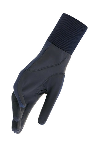 Polar Stretch Pair of Winter Ladies Golf Gloves - Navy