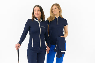 Women's Golf Lounge x Surprizeshop - Pure Golf Mist Full Zip Jacket Navy