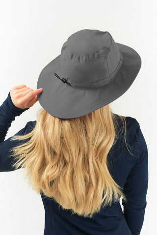 Ladies Golf Waterproof Rain Hat - Grey