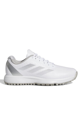 Adidas Junior Adizero Spikeless Waterproof Golf Shoes - White