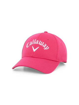 Ladies Side Crested Golf Cap - Cheeky Pink