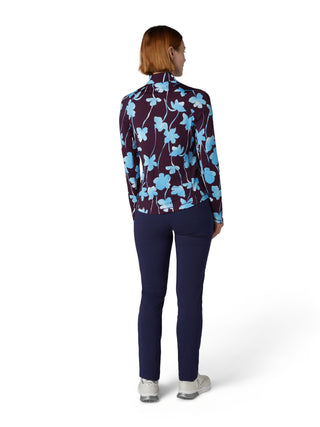 Callaway Golf Ladies Two-Tone Geo Sun Protection Top - Potent Purple