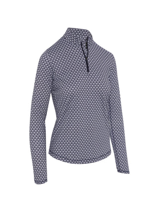 Callaway Scraf Geo Printed Golf Top - Peacoat