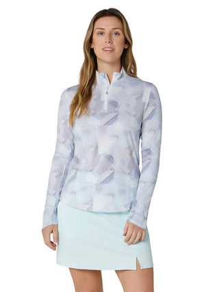 Callaway Active Geo Sun Protection Golf Top - Brilliant White
