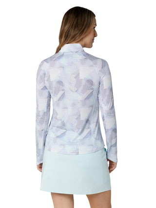 Callaway Active Geo Sun Protection Golf Top - Brilliant White