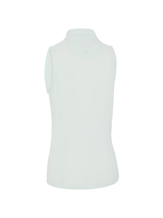 Callaway Rib Play Sleeveless Mock Polo - Salt Air