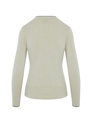 Penguin Ladies Golf Pullover Sweater with Elongated Cuffs - Silver Birch