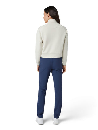 Penguin Ladies Golf Full Zip Textured Knit Jacket - Silver Birch