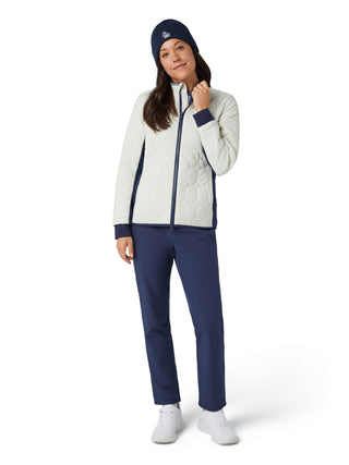 Penguin Ladies Golf Quilted Puffer Jacket - Silver Birch