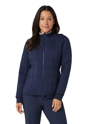 Penguin Ladies Golf Quilted Puffer Jacket - Navy