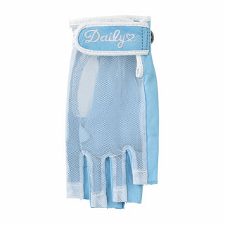 Daily Sports Left Hand Half Finger Sun Glove - Pacific