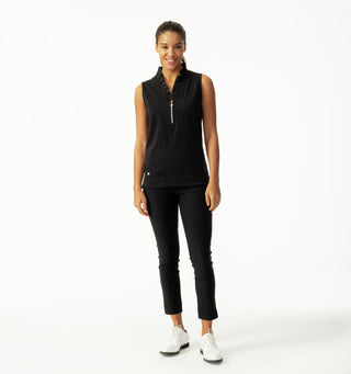 Daily Sports Patrice Sleeveless Polo Shirt - Black